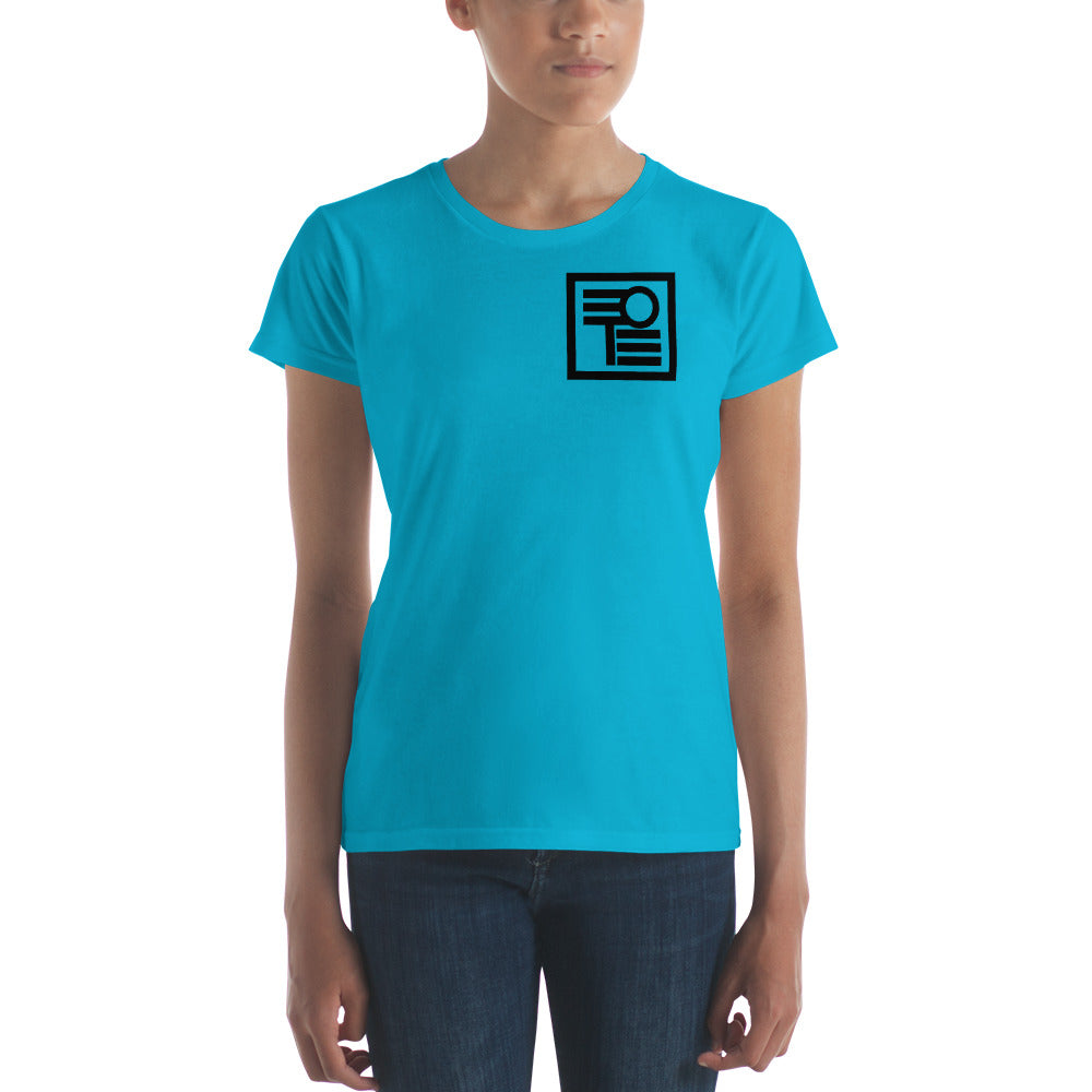 Women's short sleeve t-shirt with logo