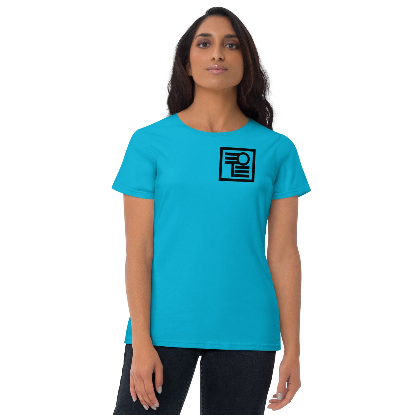 Women's short sleeve t-shirt with logo