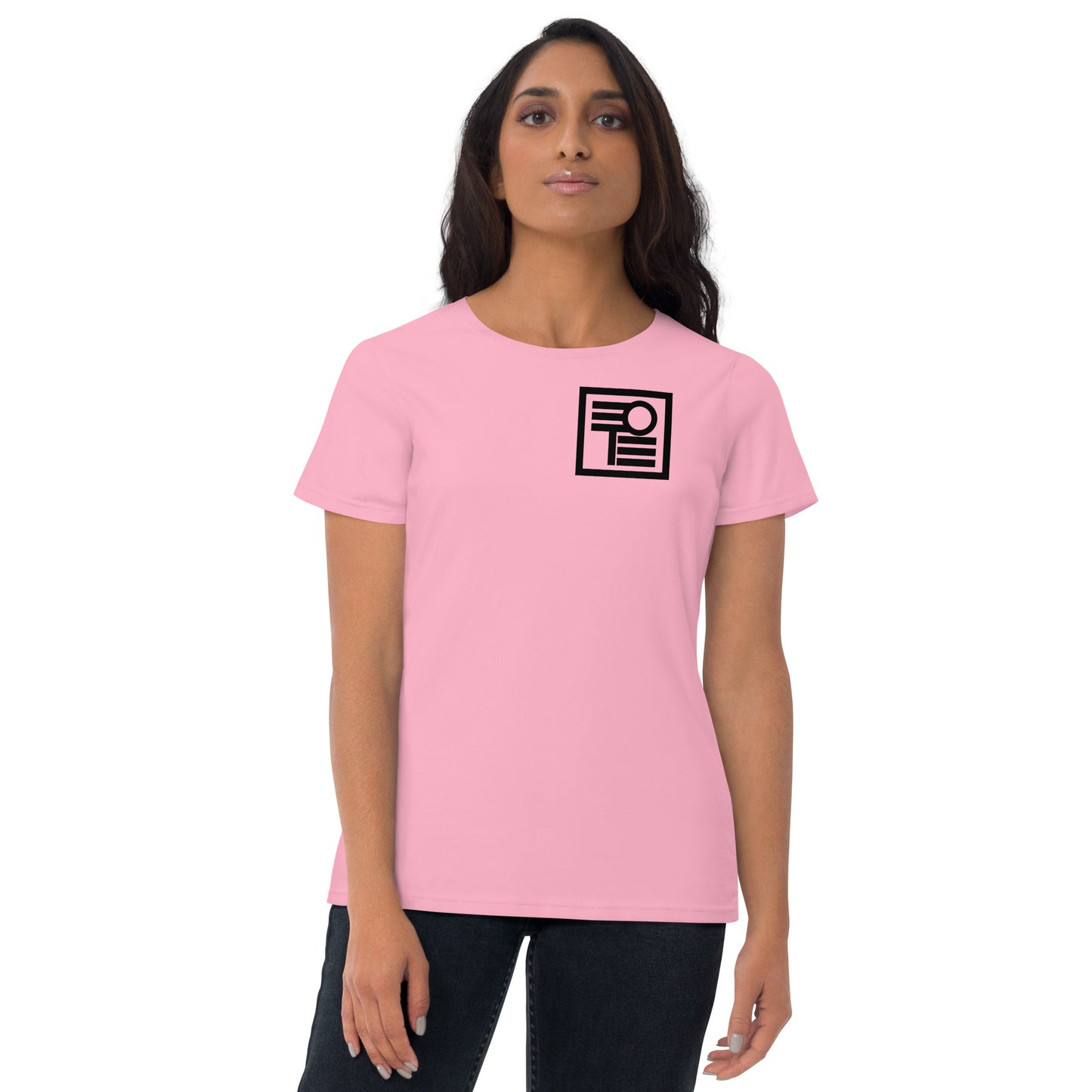 Women's short sleeve t-shirt with logo