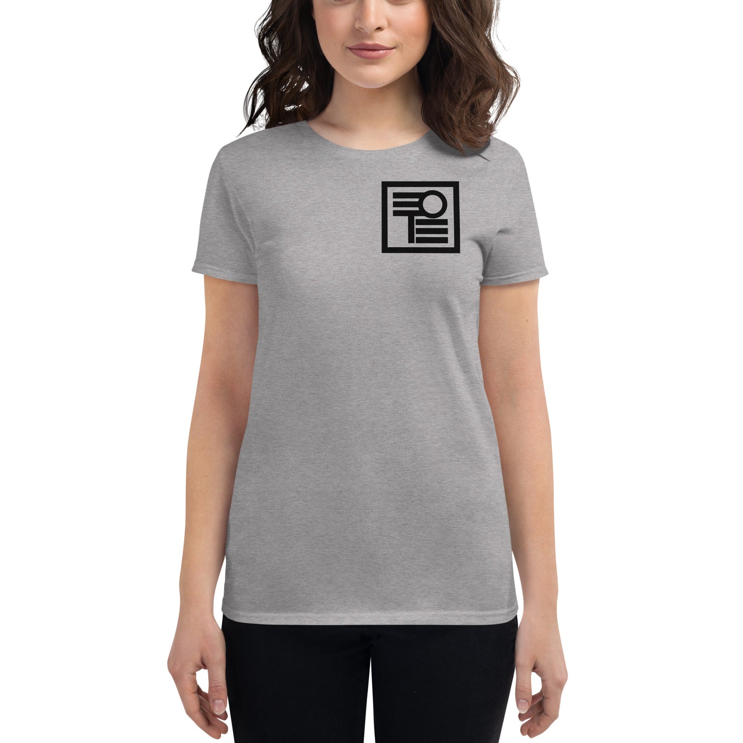 Women's short sleeve t-shirt with logo