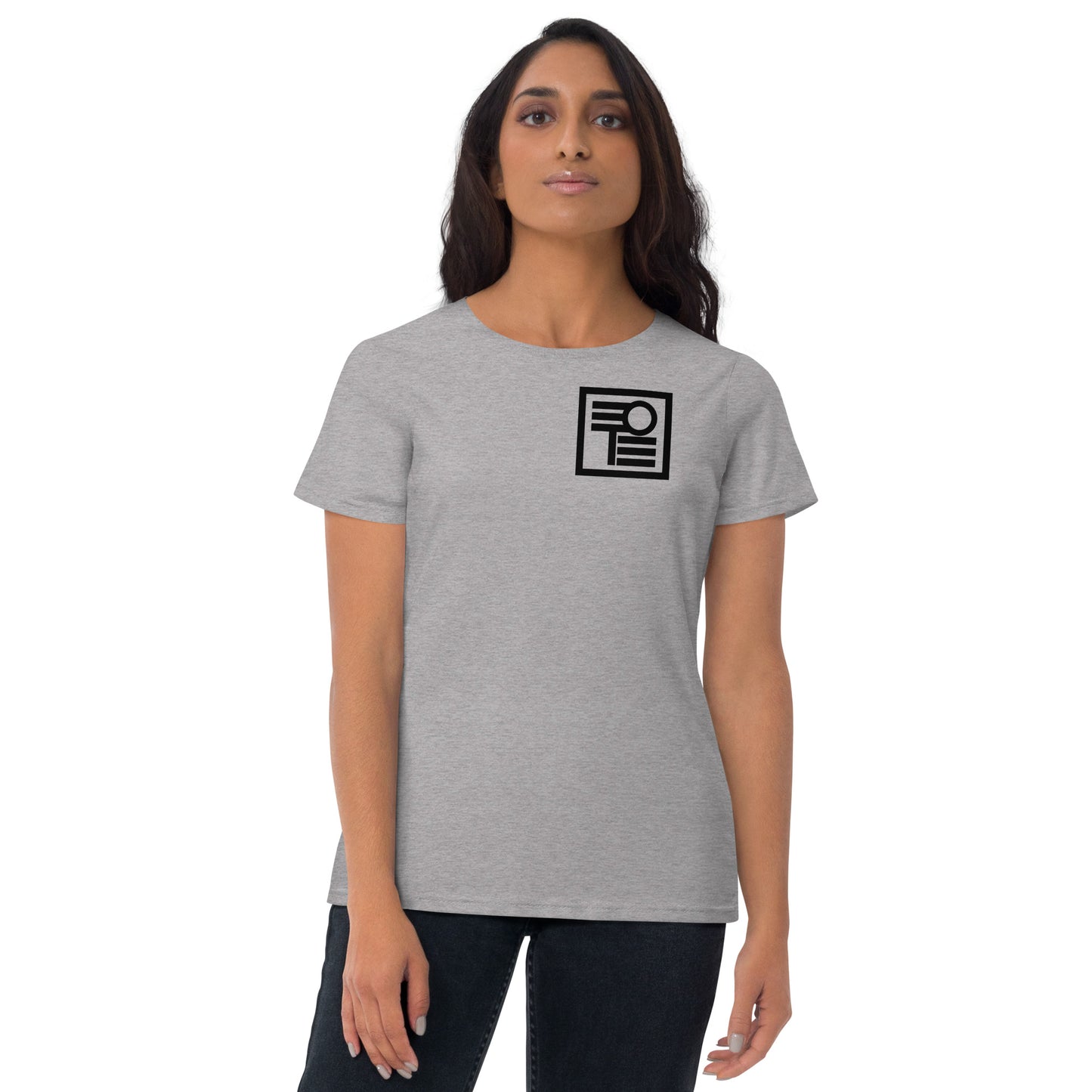 Women's short sleeve t-shirt with logo