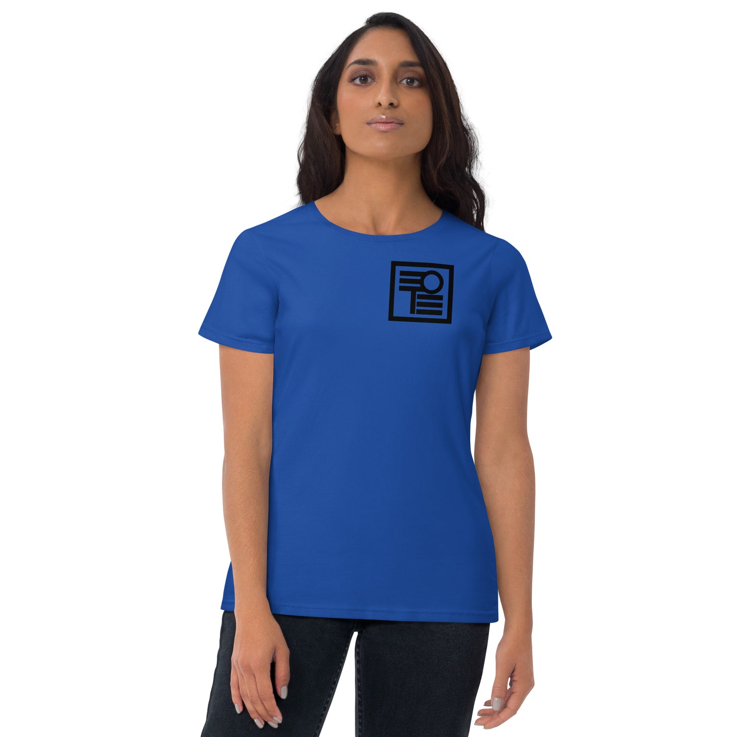 Women's short sleeve t-shirt with logo