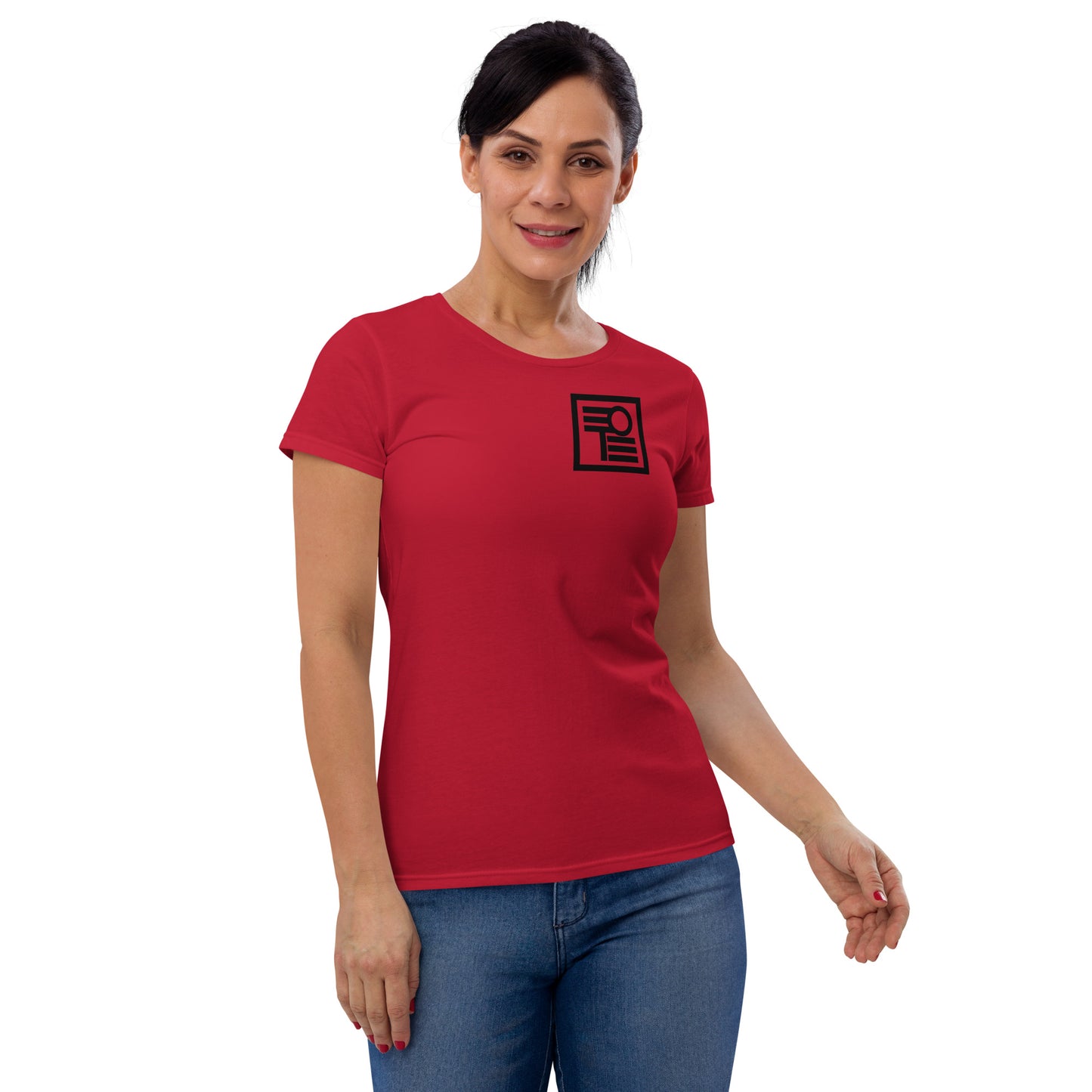 Women's short sleeve t-shirt with logo