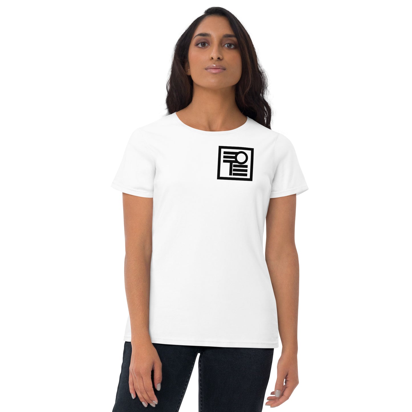 Women's short sleeve t-shirt with logo