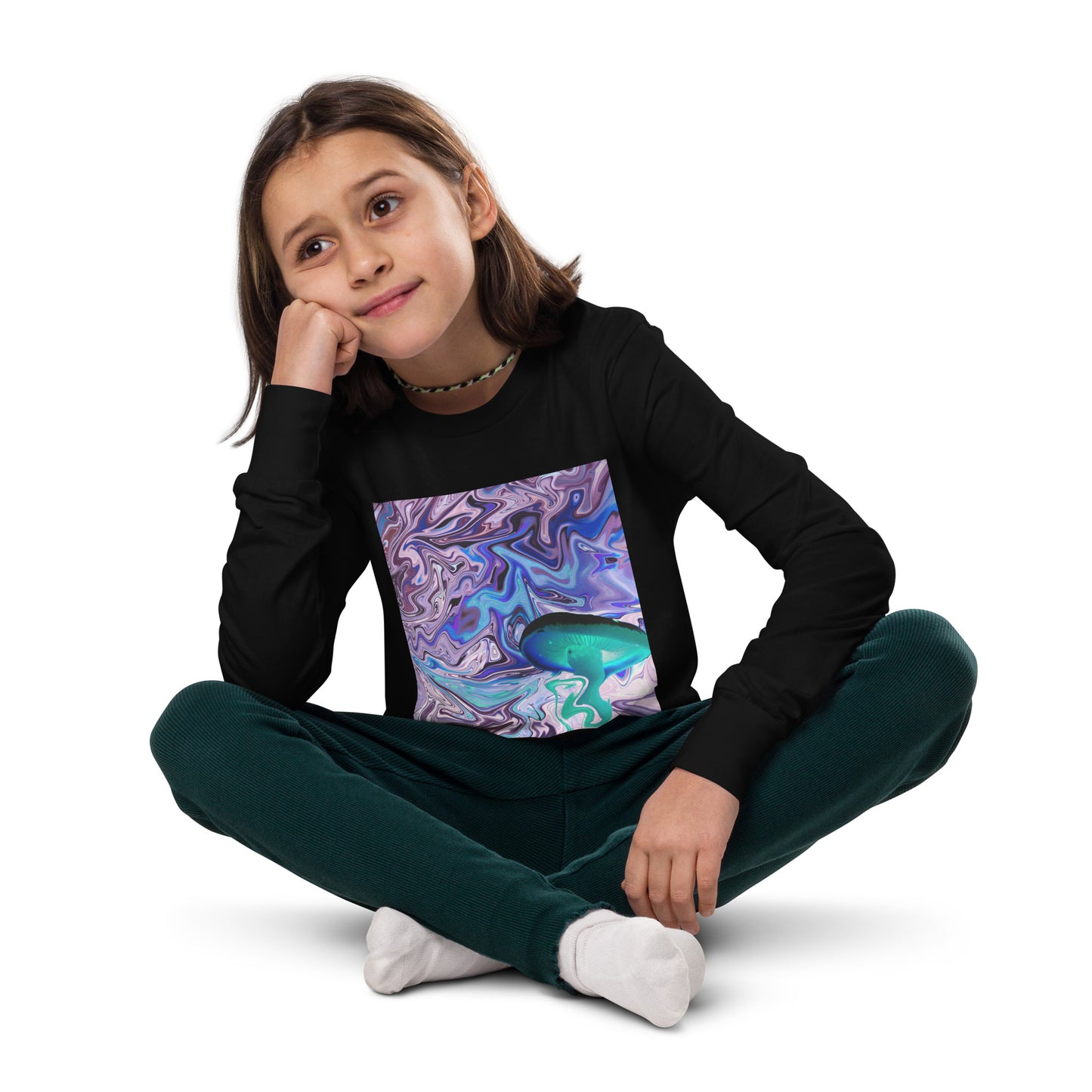 Here We Go! Youth long sleeve tee