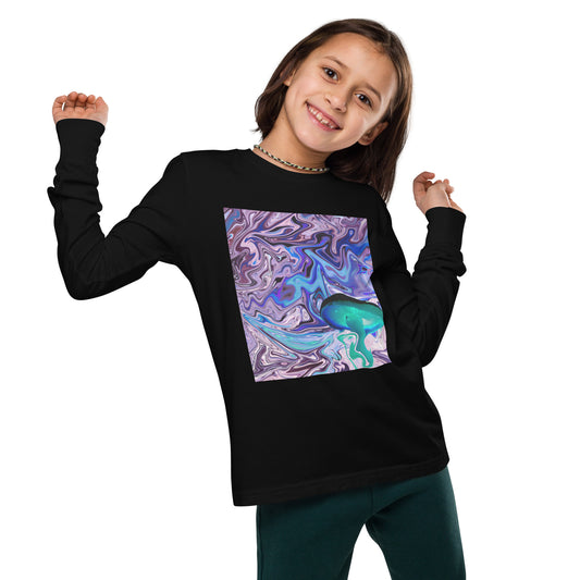 Here We Go! Youth long sleeve tee