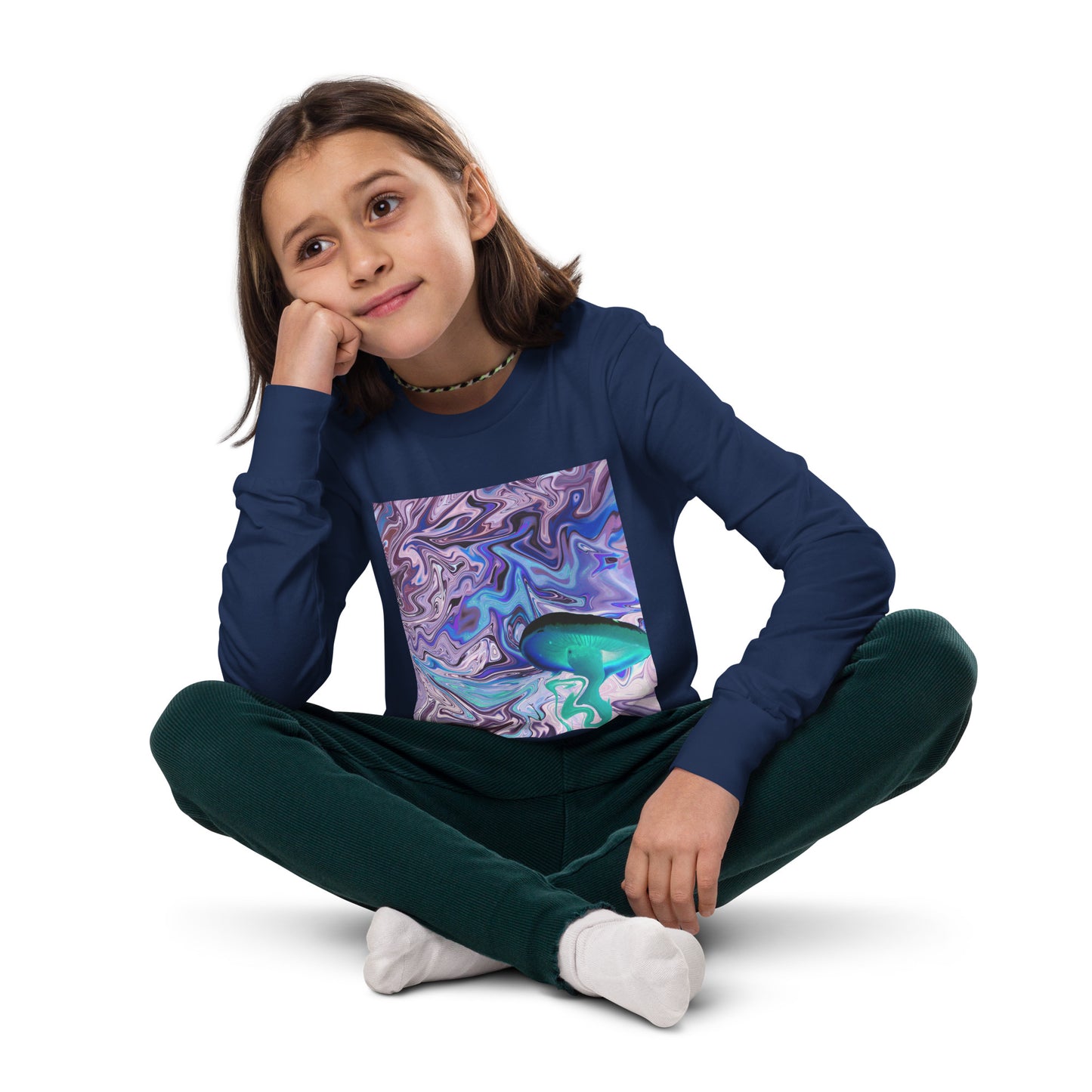 Here We Go! Youth long sleeve tee